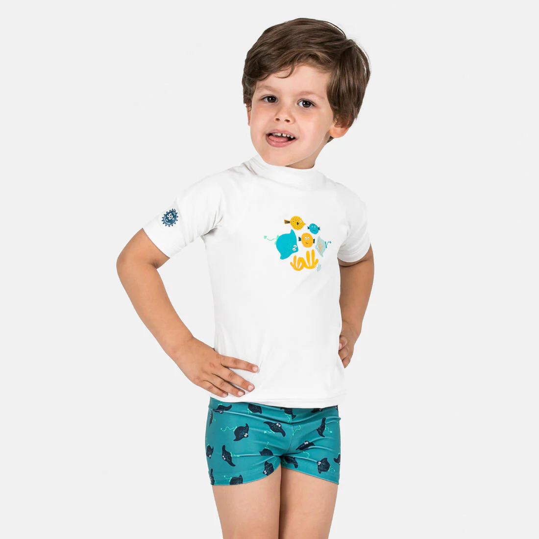 Baby/Kids’ Swim Shorts - Blue Crab Print - Image 12