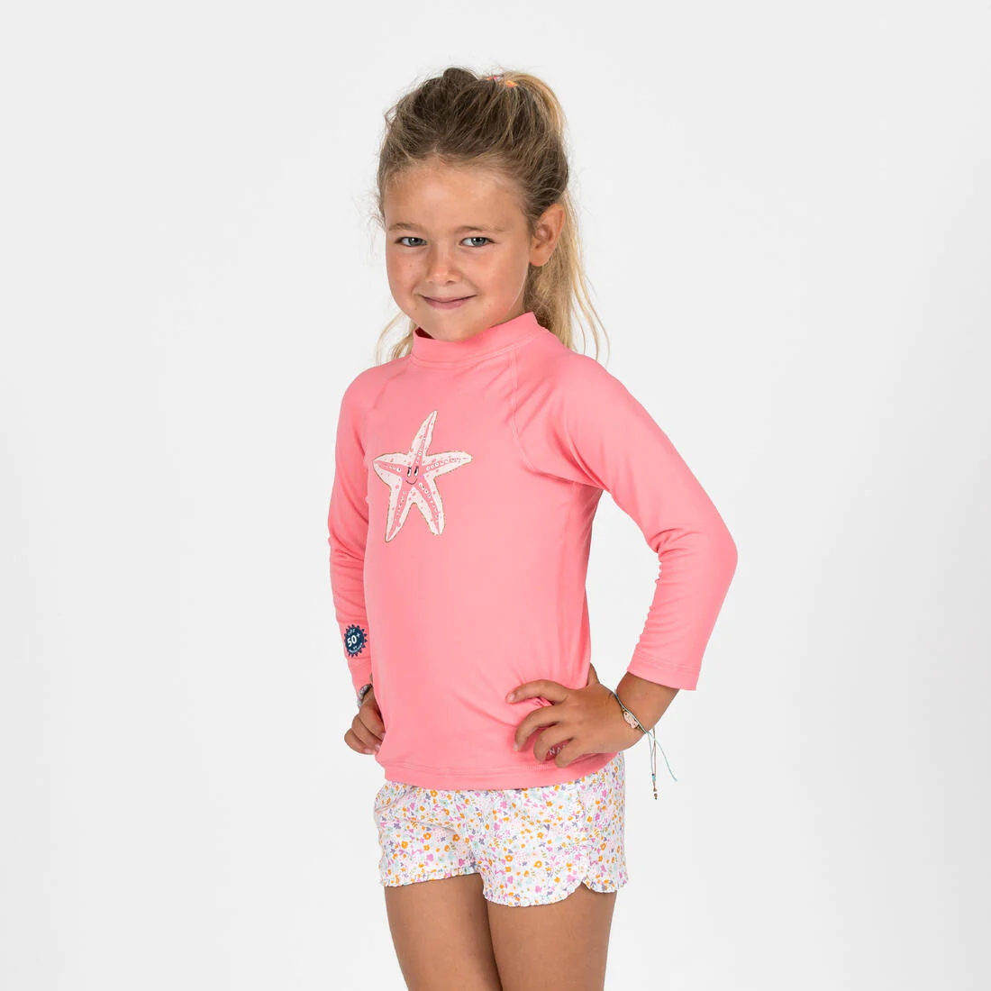 Baby / Kids' swim shorts - flower print - Image 3