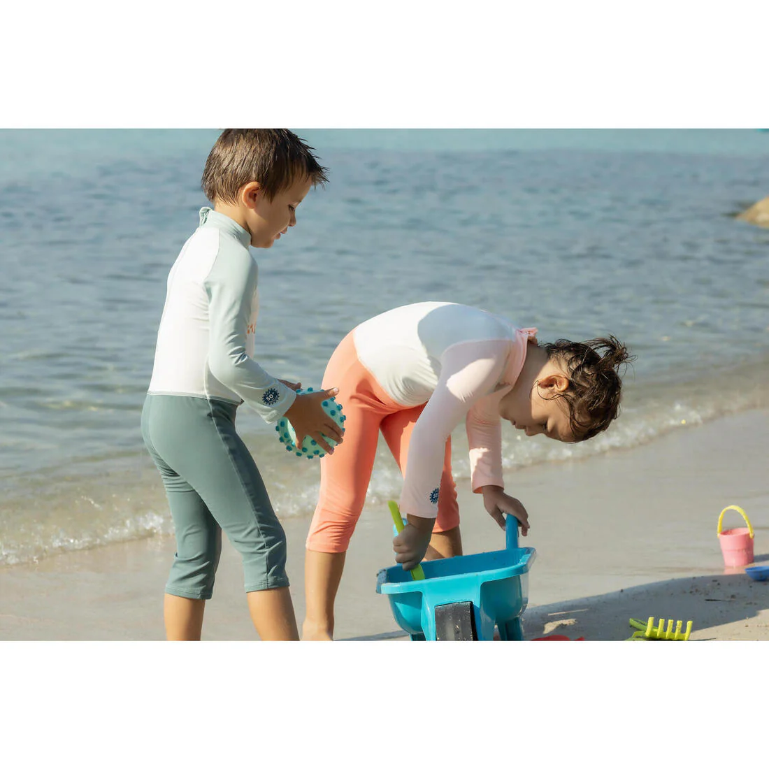 Baby/Kids’ Swimming Long Sleeve UV-Protection Suit Print - Image 7