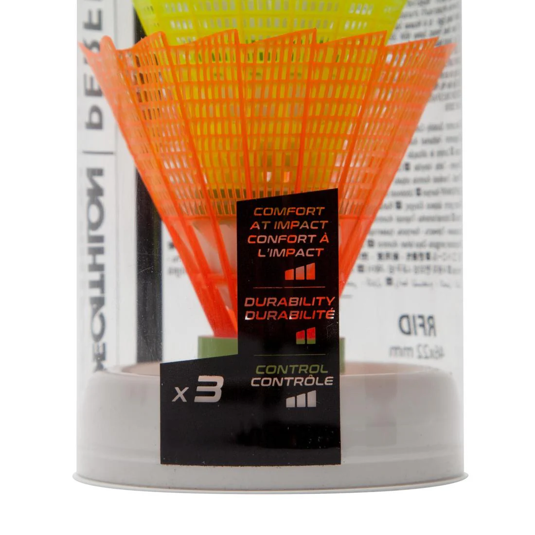 Ch plastic shuttlecock psc 100 medium x 3 wh gr or - Image 11