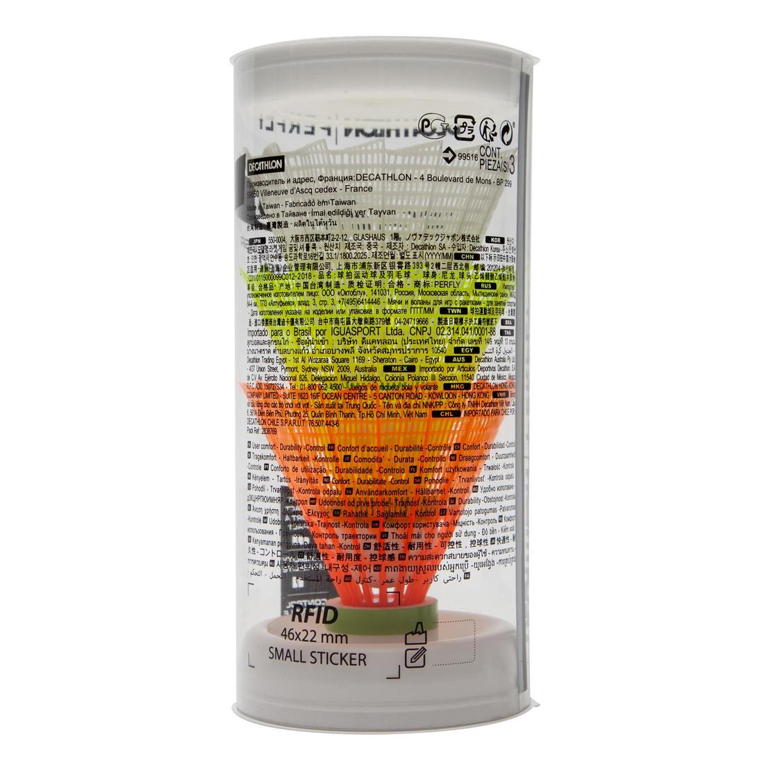 Ch plastic shuttlecock psc 100 medium x 3 wh gr or - Image 16