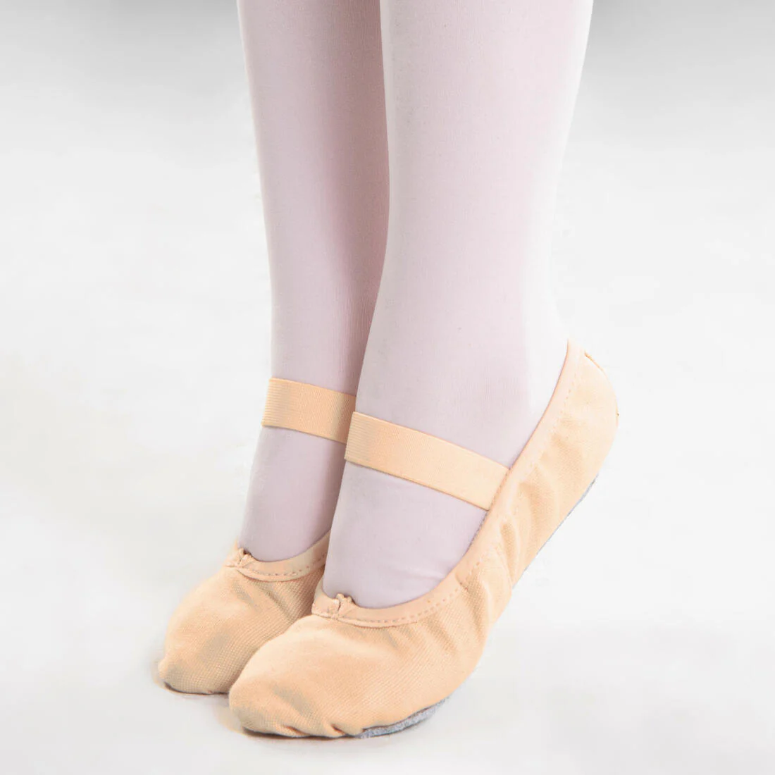 Ballet Full Sole Demi-Pointe Canvas Shoes Sizes 8C to 7 - Salmon - Image 10