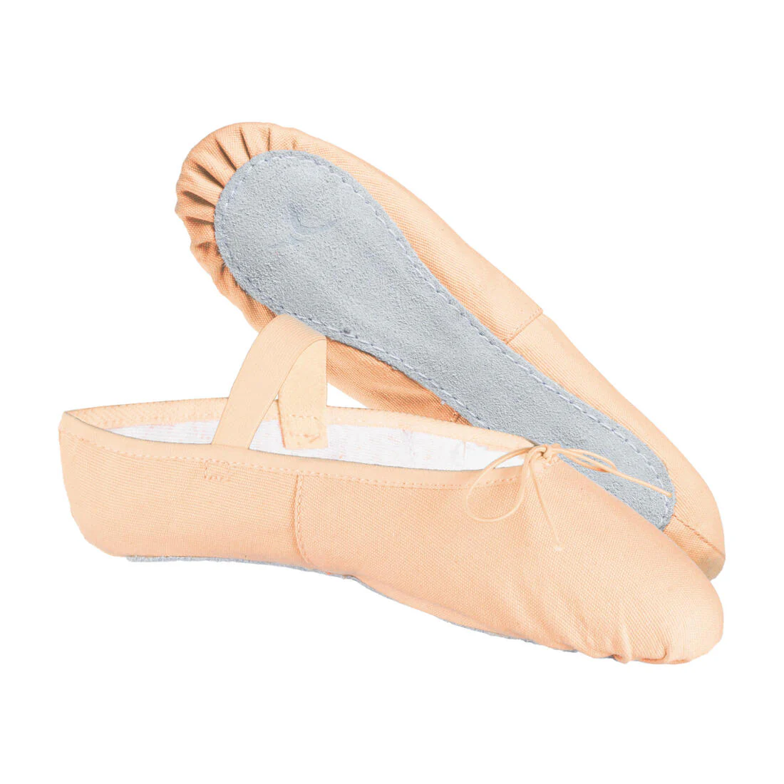 Ballet Full Sole Demi-Pointe Canvas Shoes Sizes 8C to 7 - Salmon - Image 14