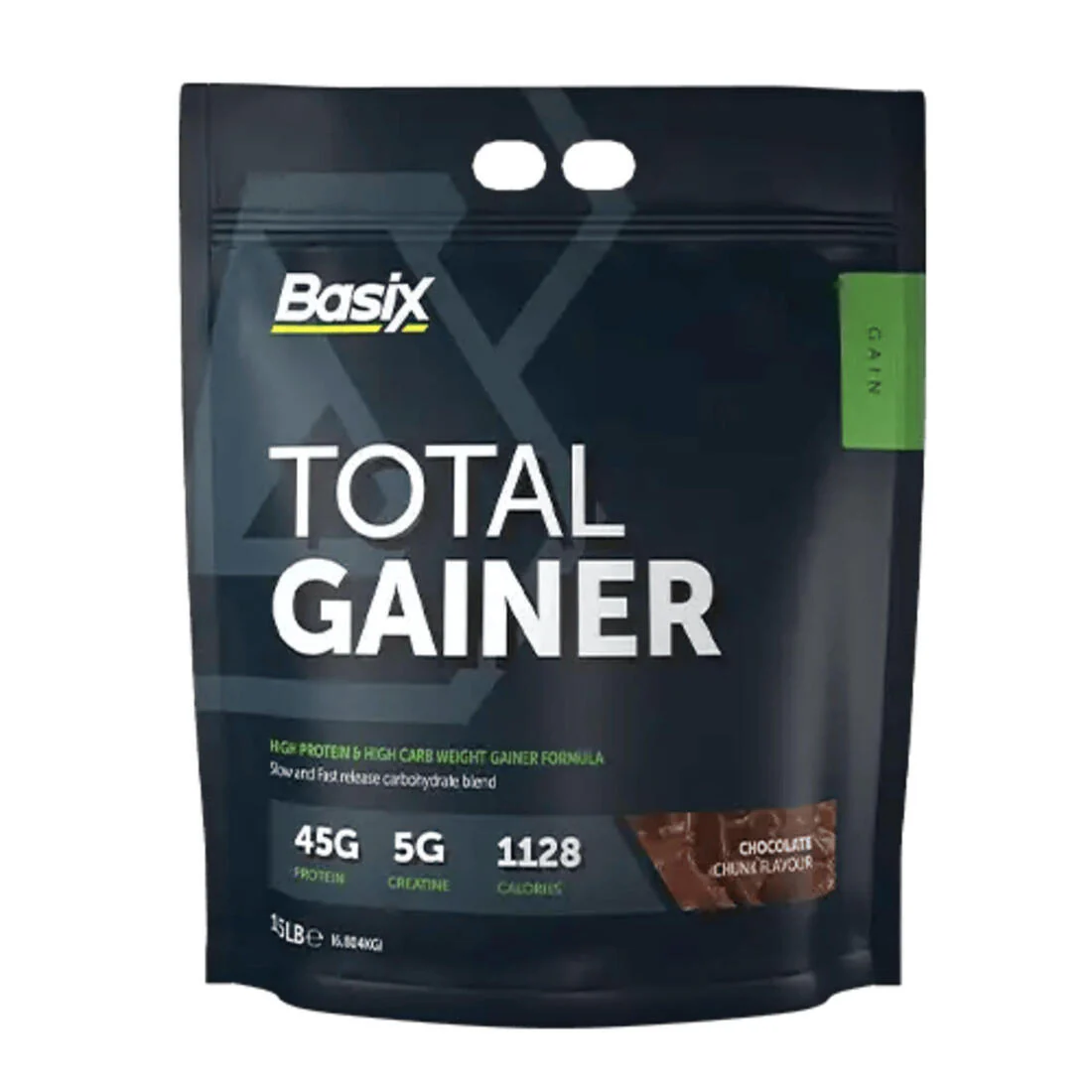 basix total gainer chocolate flavor 15 lb