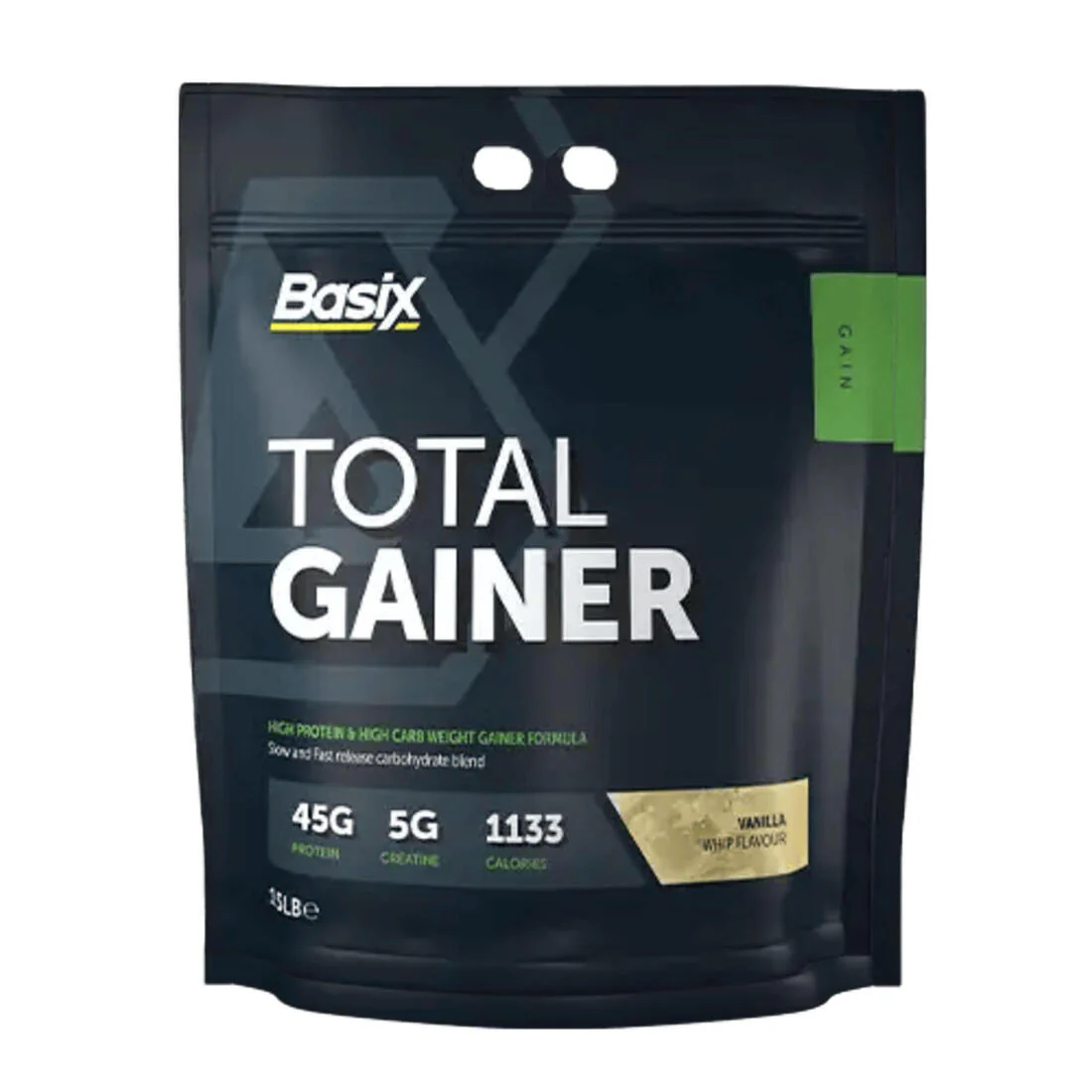 basix total gainer vanilla flavor 15 lb