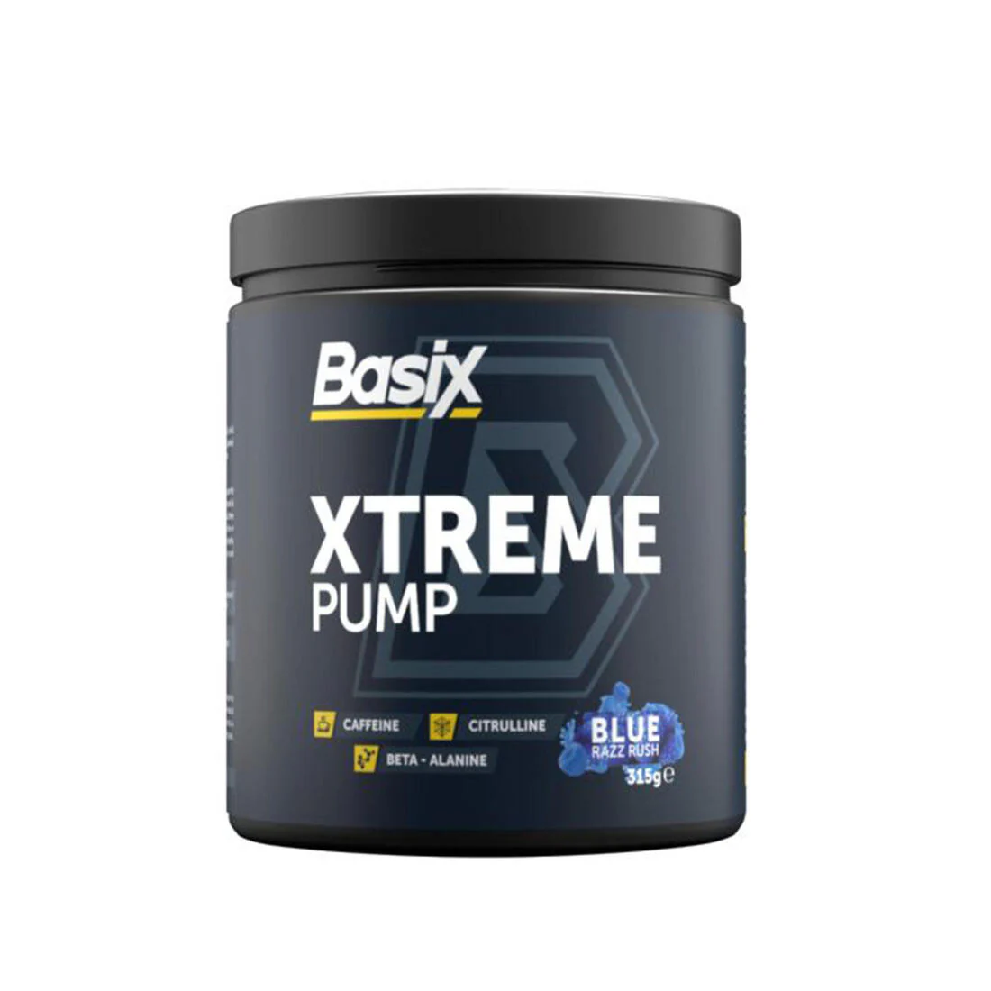 basix xtreme pump blue razz rush flavor - 315g