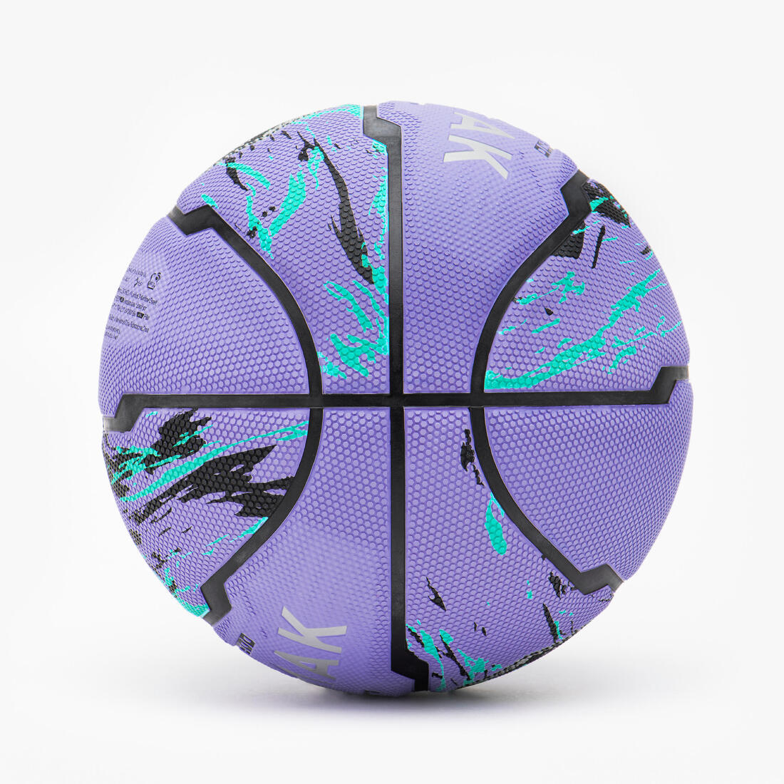 Basketball Size 6 R500 - Purple/Turquoise - Image 3