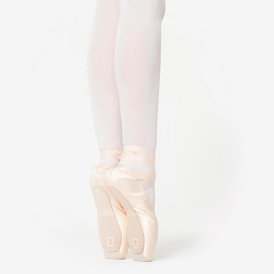 Beginner Pointe Shoes with Flexible Soles - Beige - Image 3
