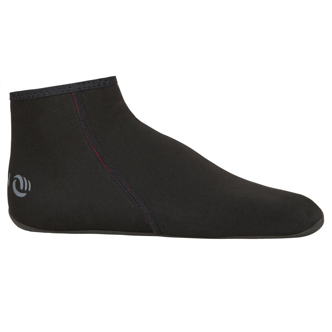 BODYBOARDING AND SURFING SOCKS 2 MM Neoprene 100 - BLACK - Image 2