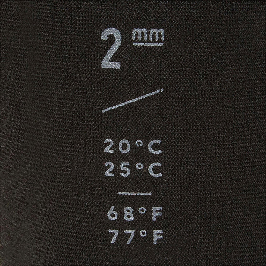 BODYBOARDING AND SURFING SOCKS 2 MM Neoprene 100 - BLACK - Image 7