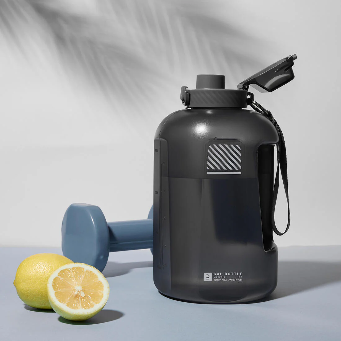 BODYBUILDING GALLON BOTTLE 2.2L grey - Image 6