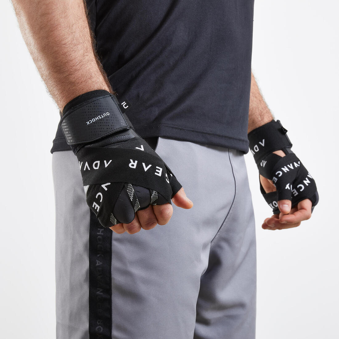 Boxing Liner Gloves 500 Ergo - Black - Image 6
