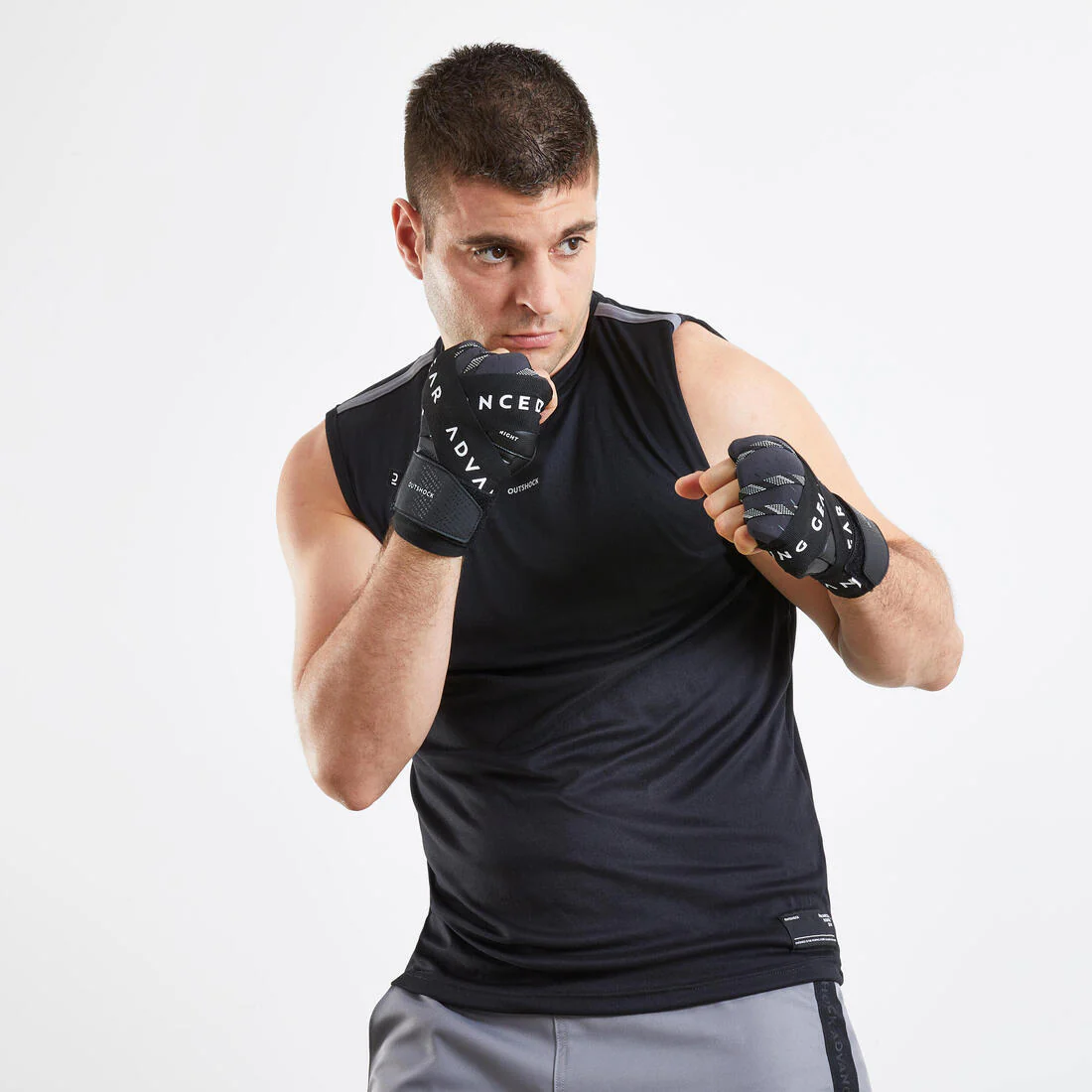 Boxing Liner Gloves 500 Ergo - Black - Image 9