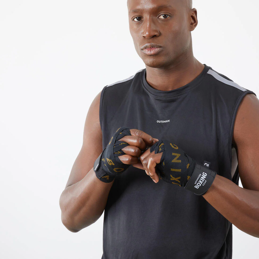 Boxing Wraps 4.5 m Black/Gold - Image 3