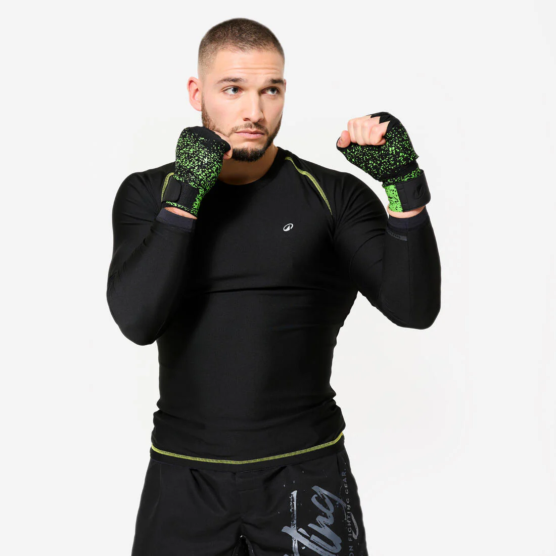 Boxing Wraps 4.5 m - Green/Black - Image 4