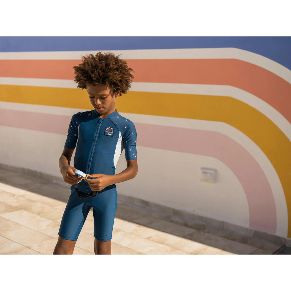 Boy’s Wetsuit Shorty 100 Short Sleeve - Image 15