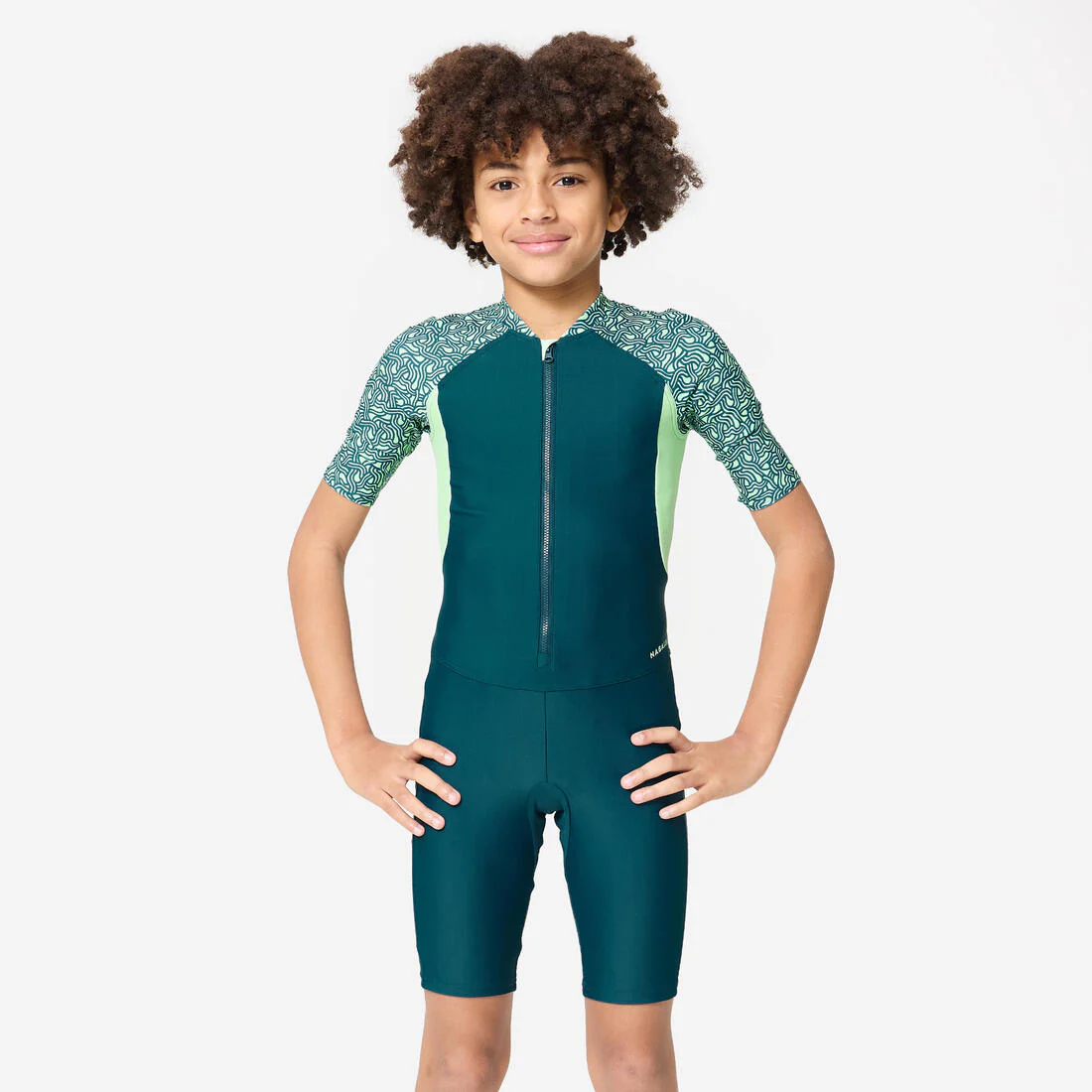 Boy’s Wetsuit Shorty 100 Short Sleeve - Image 2