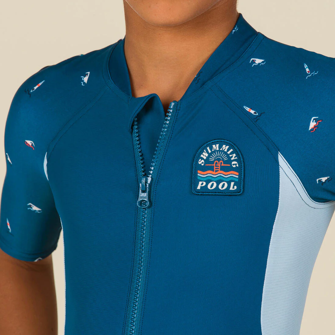 Boy’s Wetsuit Shorty 100 Short Sleeve - Image 6