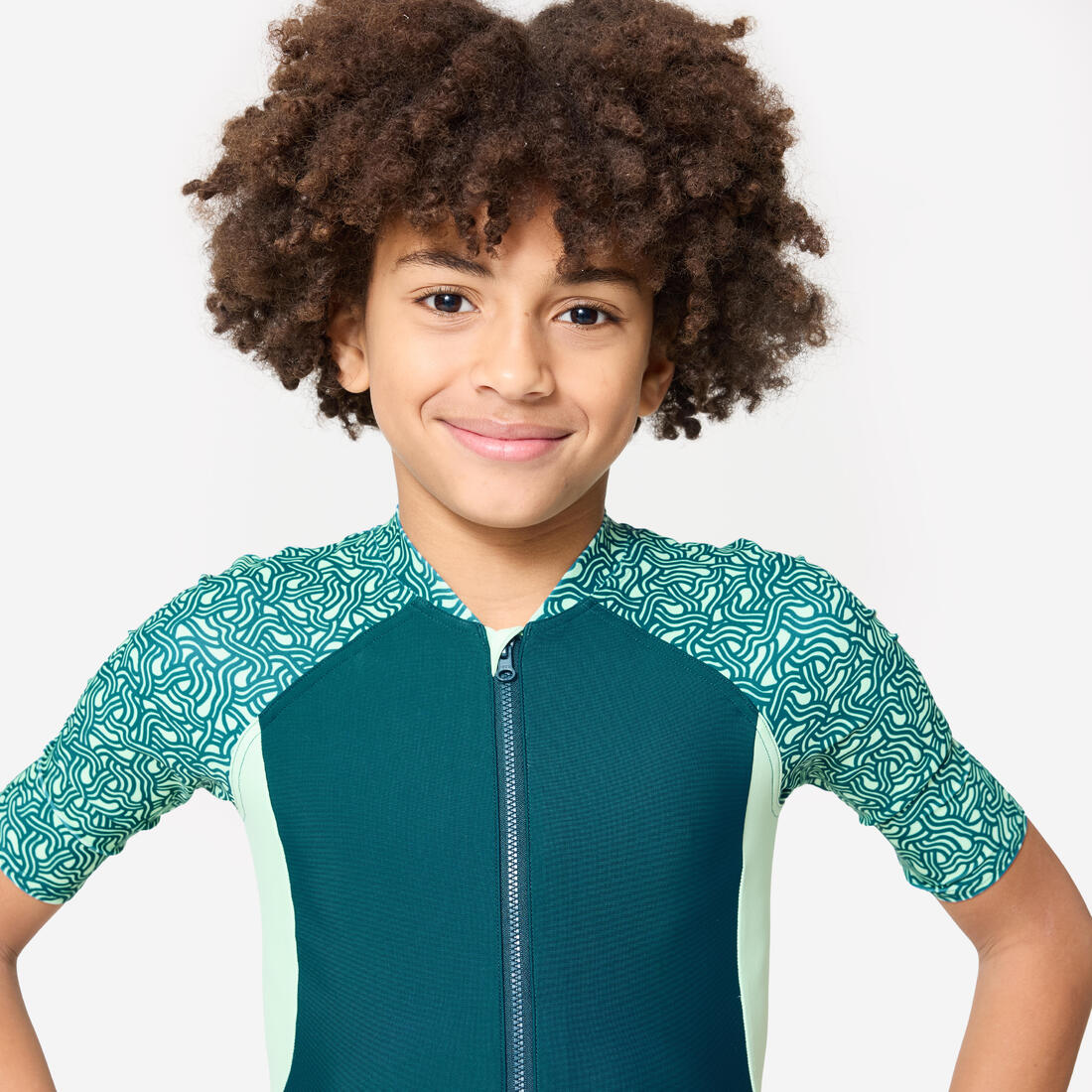 Boy’s Wetsuit Shorty 100 Short Sleeve - Image 8