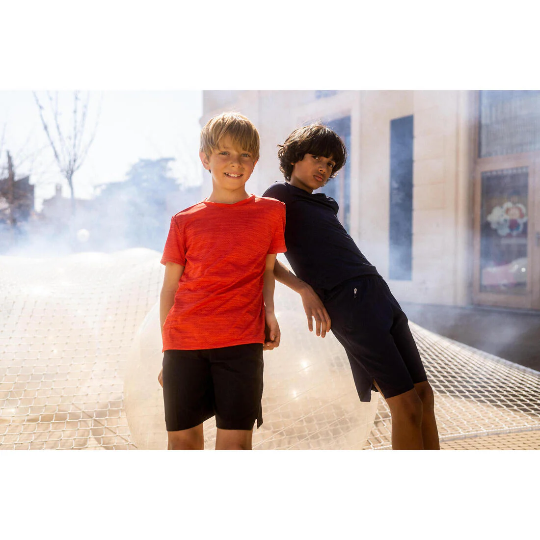 Boys' Breathable Synthetic Shorts W500 - Image 12