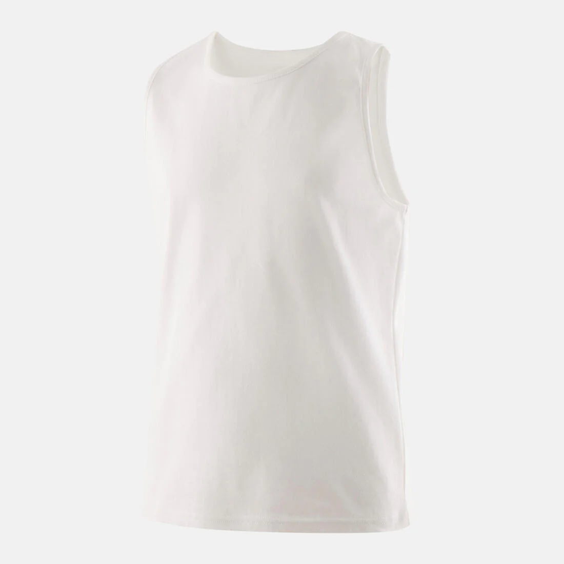 Boys' Cotton Basic Tank Top - White - Image 2
