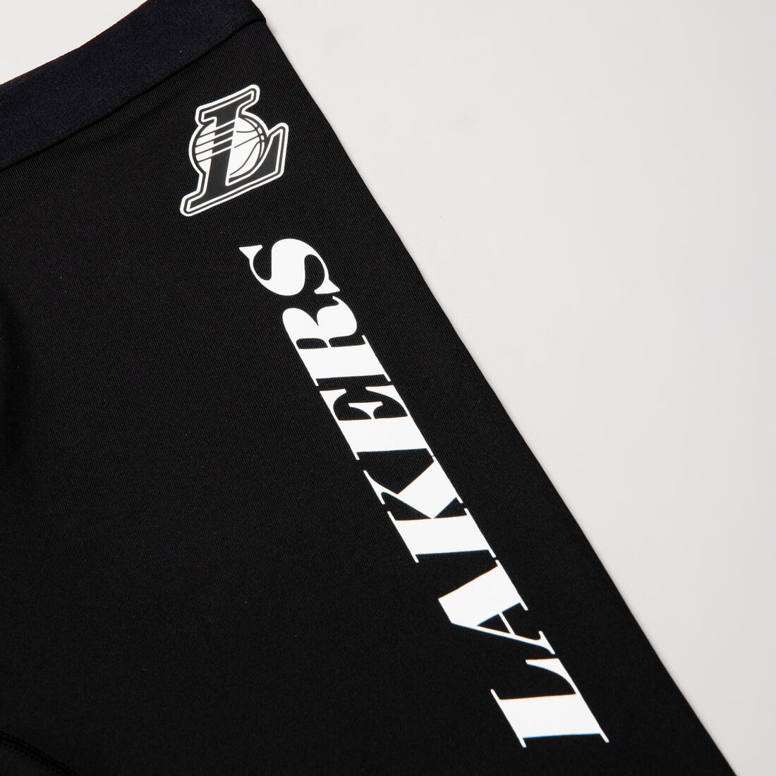 Boys'/Girls' Capri Basketball Leggings - Black/NBA Los Angeles Lakers - Image 3