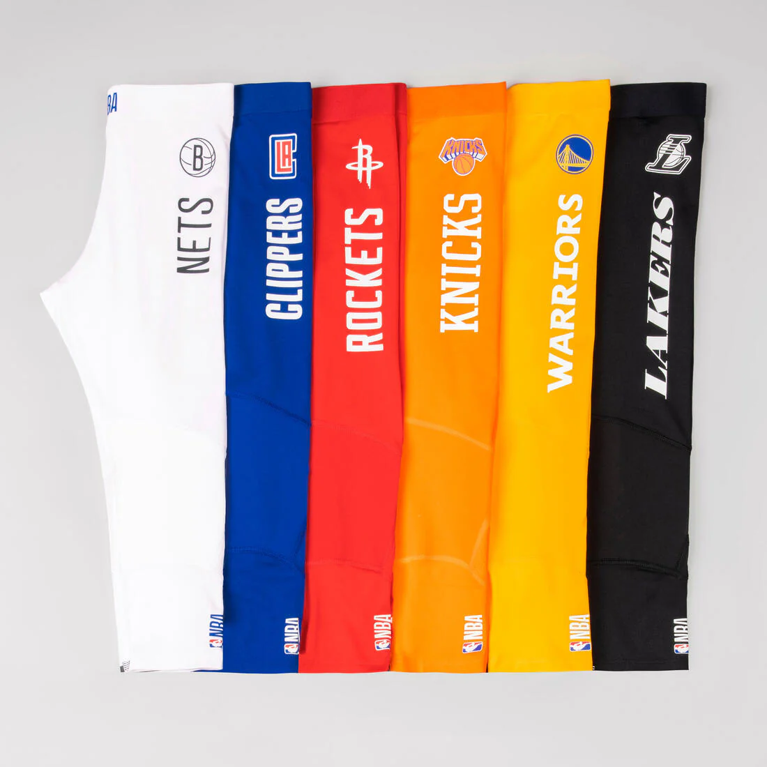 Boys'/Girls' Capri Basketball Leggings - Black/NBA Los Angeles Lakers - Image 6