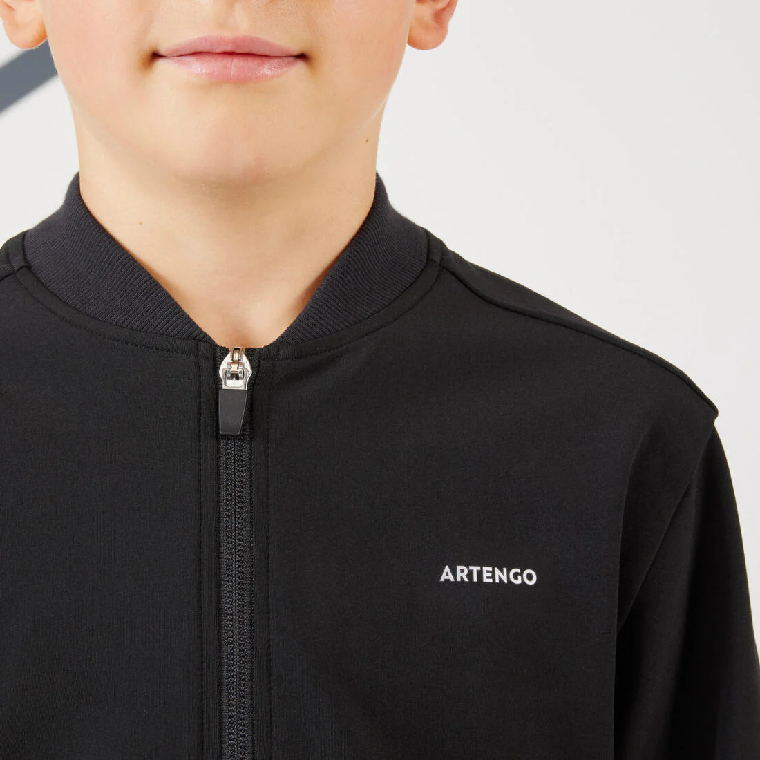 Boys' Tennis Jacket TJK500 - Black - Image 6