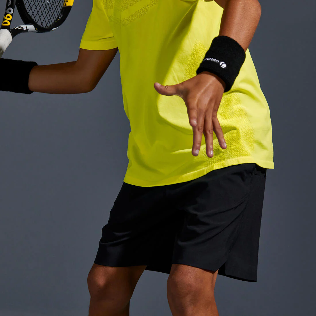 Boys' Tennis Shorts TSH900 - Black - Image 7