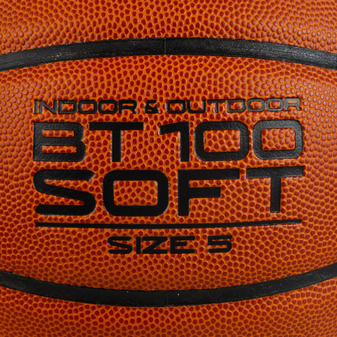 BT100 Kids' Size 5 Beginner Basketball, Under Age 10 - Orange - Image 3