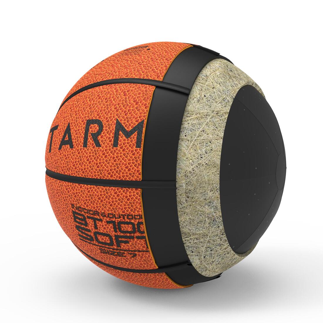 BT100 Kids' Size 5 Beginner Basketball, Under Age 10 - Orange - Image 6