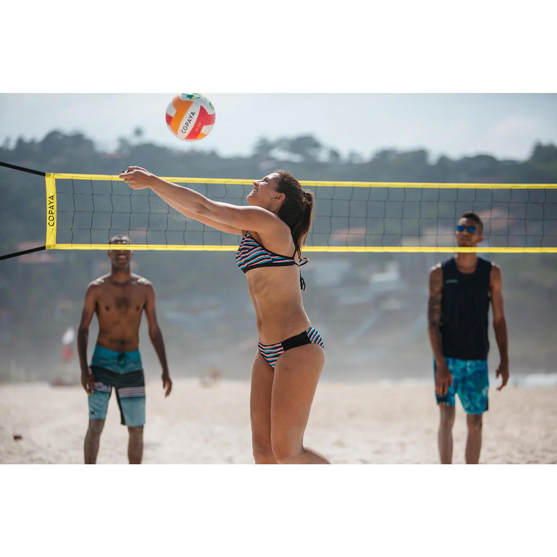 BV100 Beach Volleyball Net - Yellow - Image 15