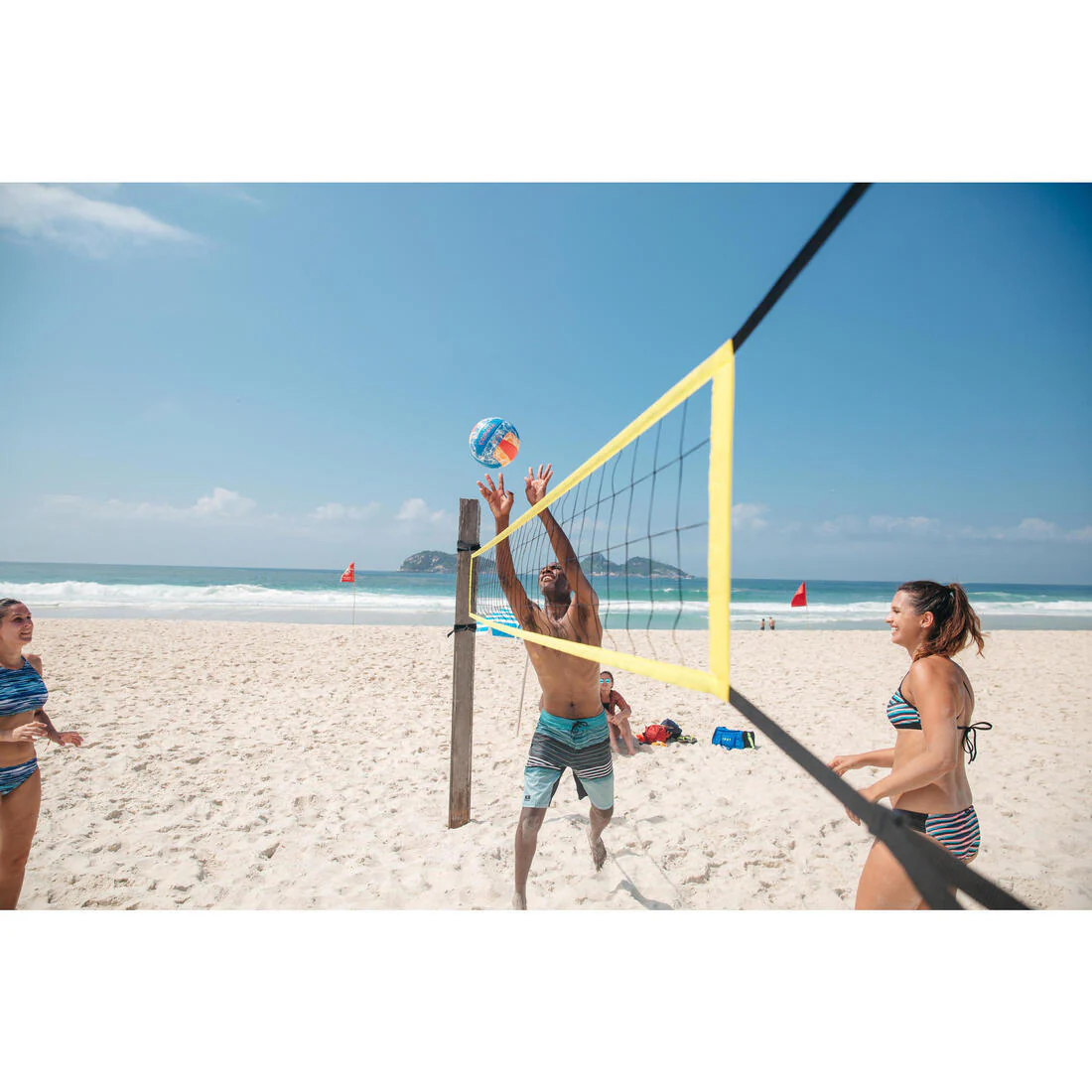 BV100 Beach Volleyball Net - Yellow - Image 17