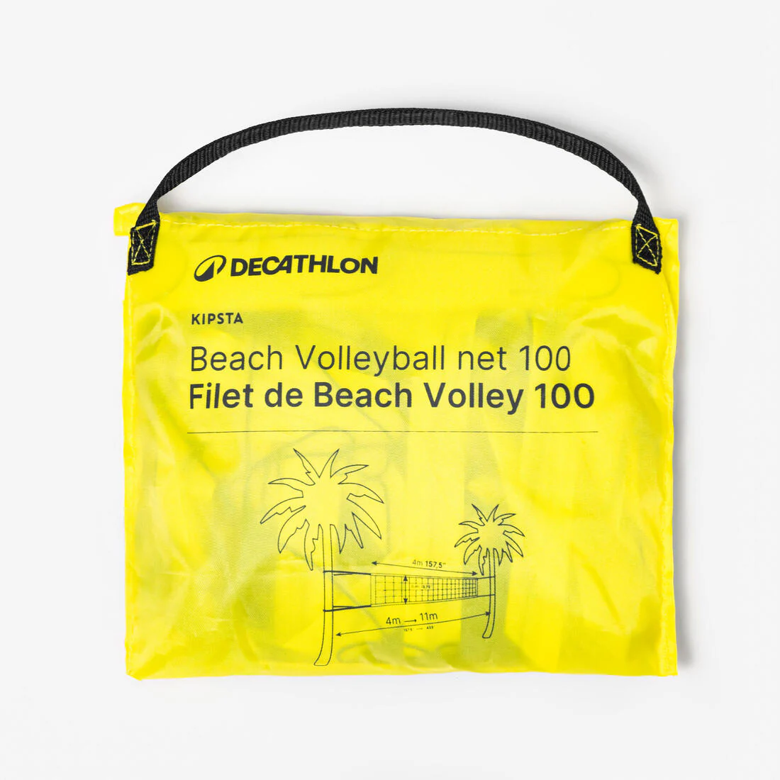 BV100 Beach Volleyball Net - Yellow - Image 2