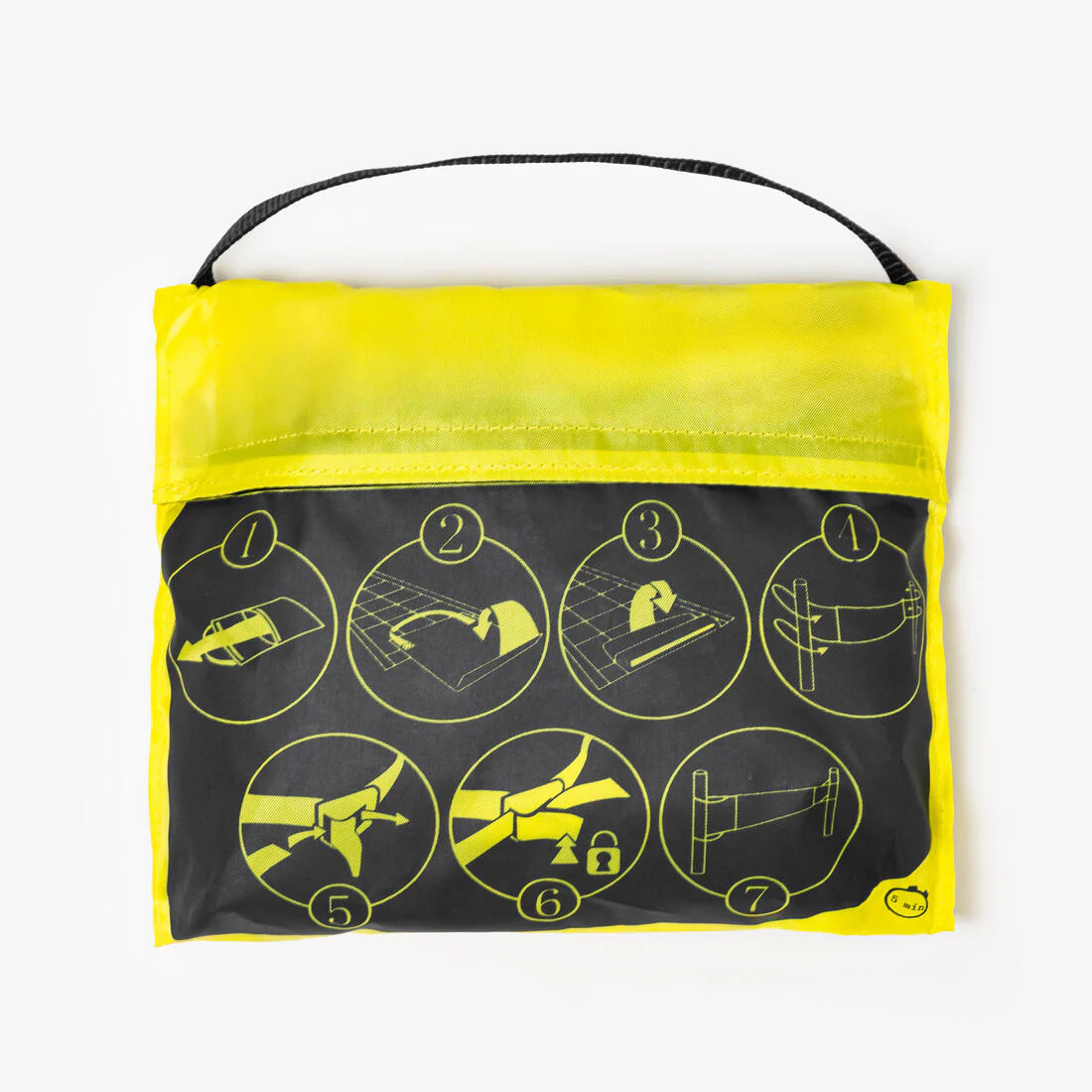 BV100 Beach Volleyball Net - Yellow - Image 3