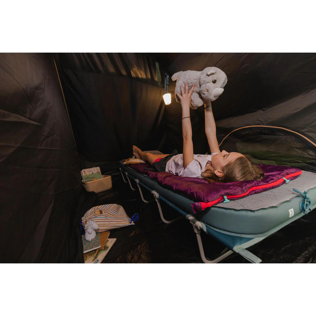Camping Bed Basic Camp Bed 60 cm 1 Person - Image 11