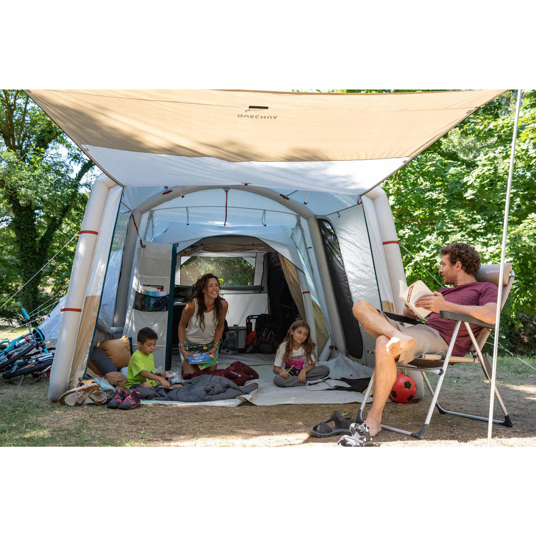 Camping Comfortable Reclining Folding Armchair - steel/aluminium - Image 14