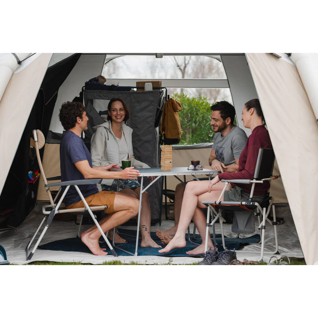 Camping Comfortable Reclining Folding Armchair - steel/aluminium - Image 18