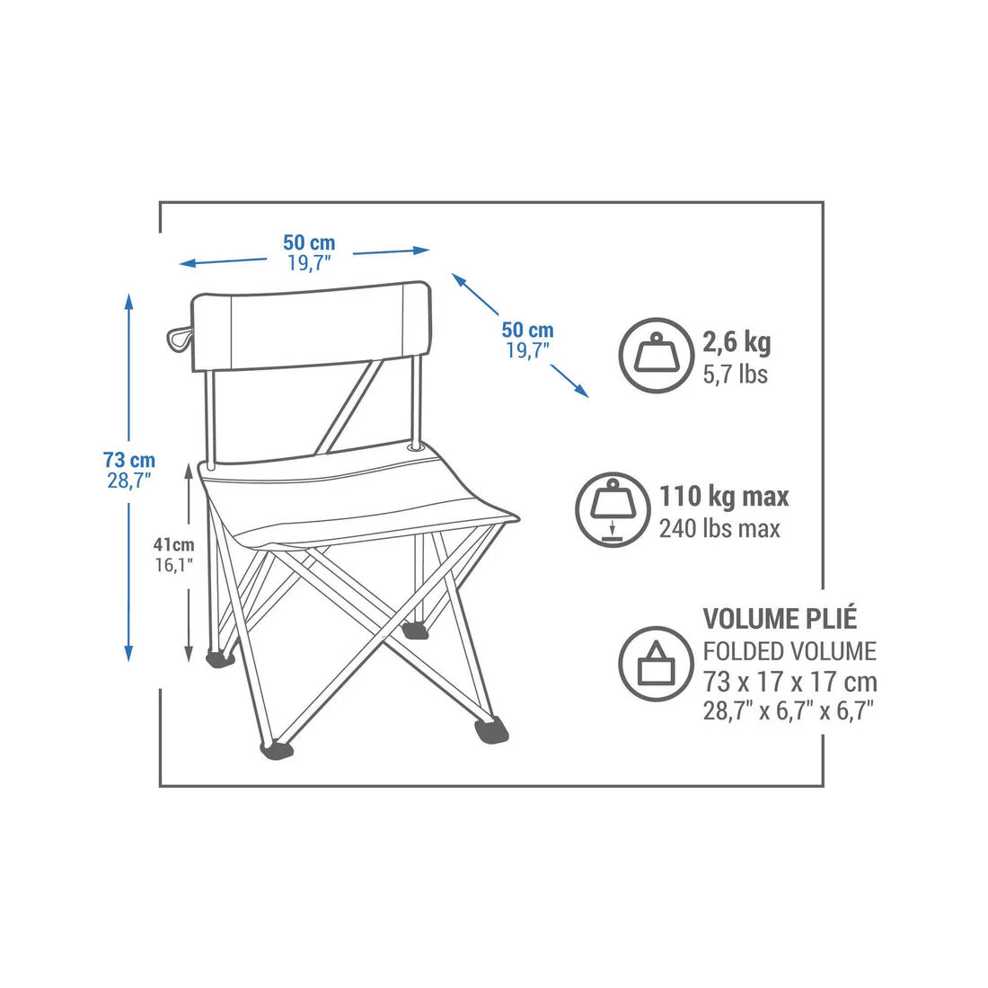Camping folding chair - Image 6