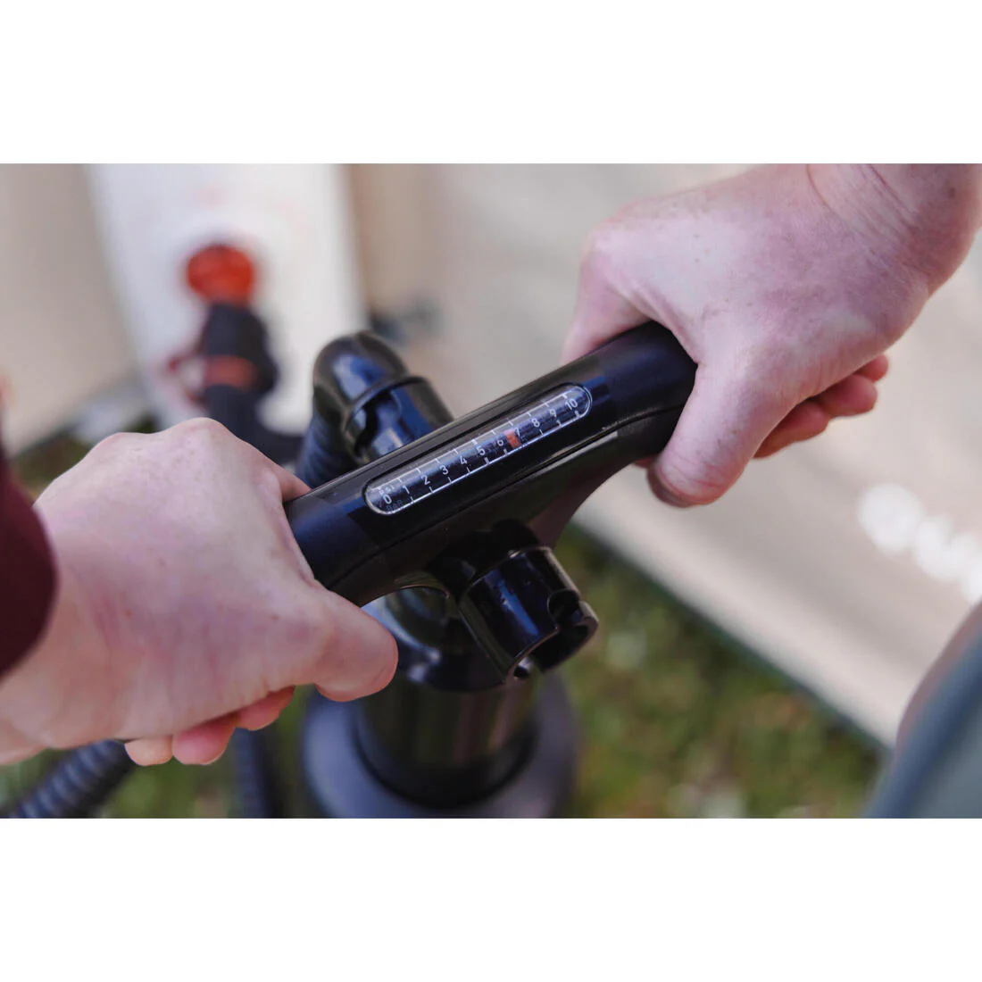 CAMPING HAND PUMP - ULTIM COMFORT 10 PSI - RECOMMENDED FOR INFLATABLE TENT - Image 4