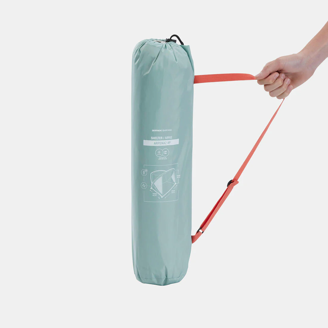 Camping Shelter with Poles - 4 person - Arpenaz 4P - Image 2