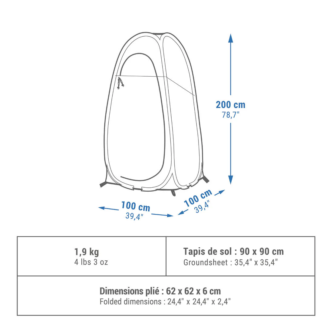 CAMPING SHOWER CUBICLE - 2SECONDS - Image 4