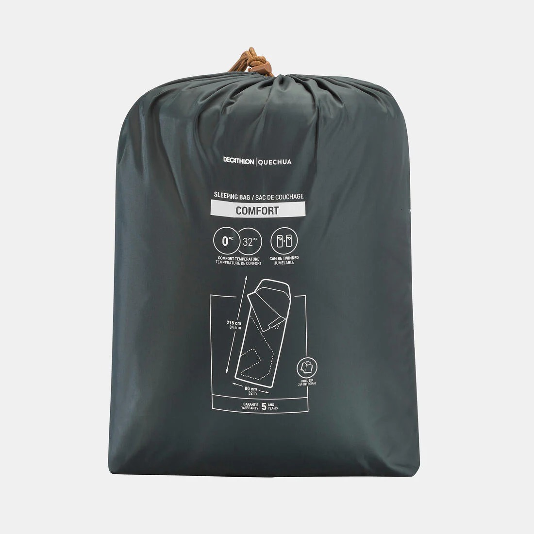 Camping sleeping bag 0°C, Arpenaz - Image 3
