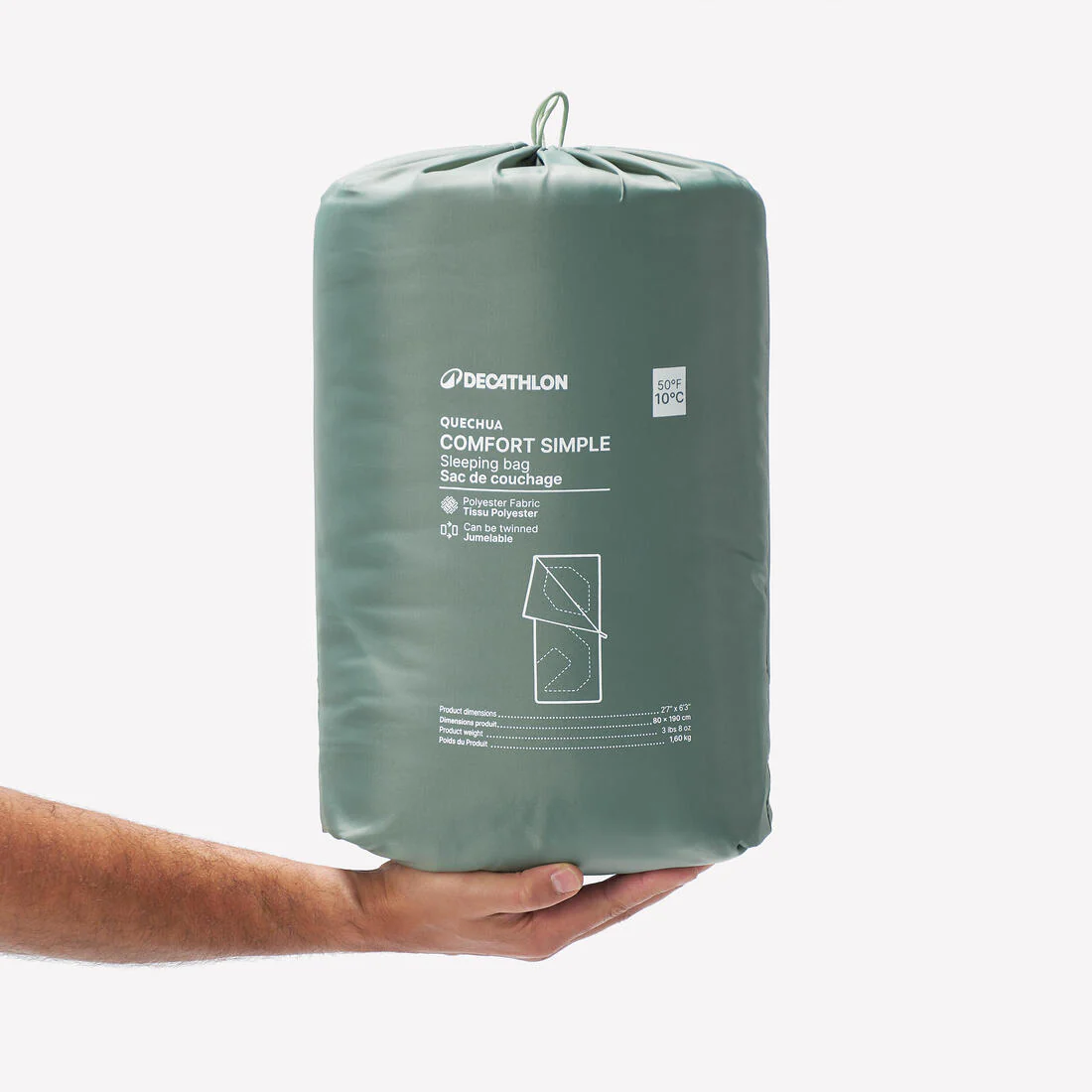Camping sleeping bag 10°C, Comfort - Image 3