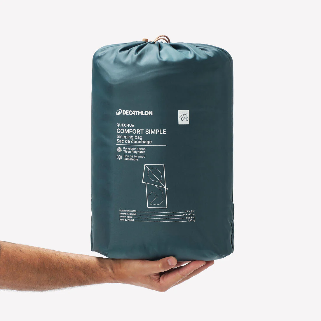 Camping sleeping bag 10°C, Comfort - Image 4