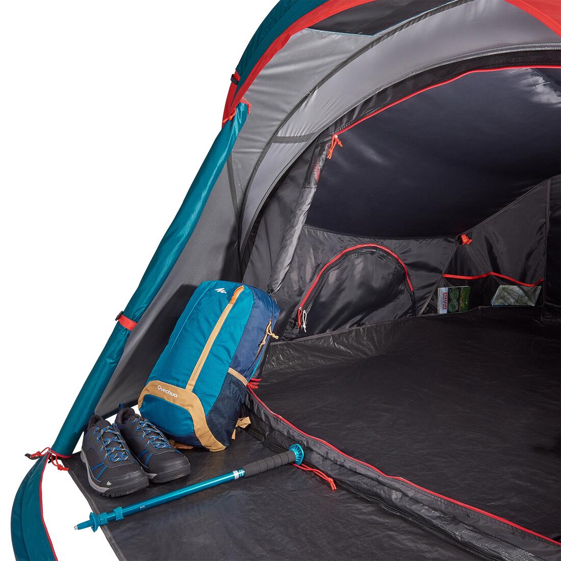 Camping tent - 2 SECONDS XL - 2-person - Fresh & Black - Image 10