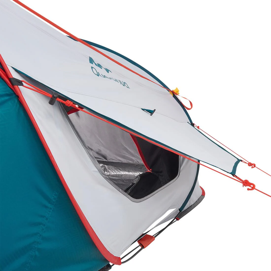 Camping tent - 2 SECONDS XL - 3-person - Fresh & Black - Image 12