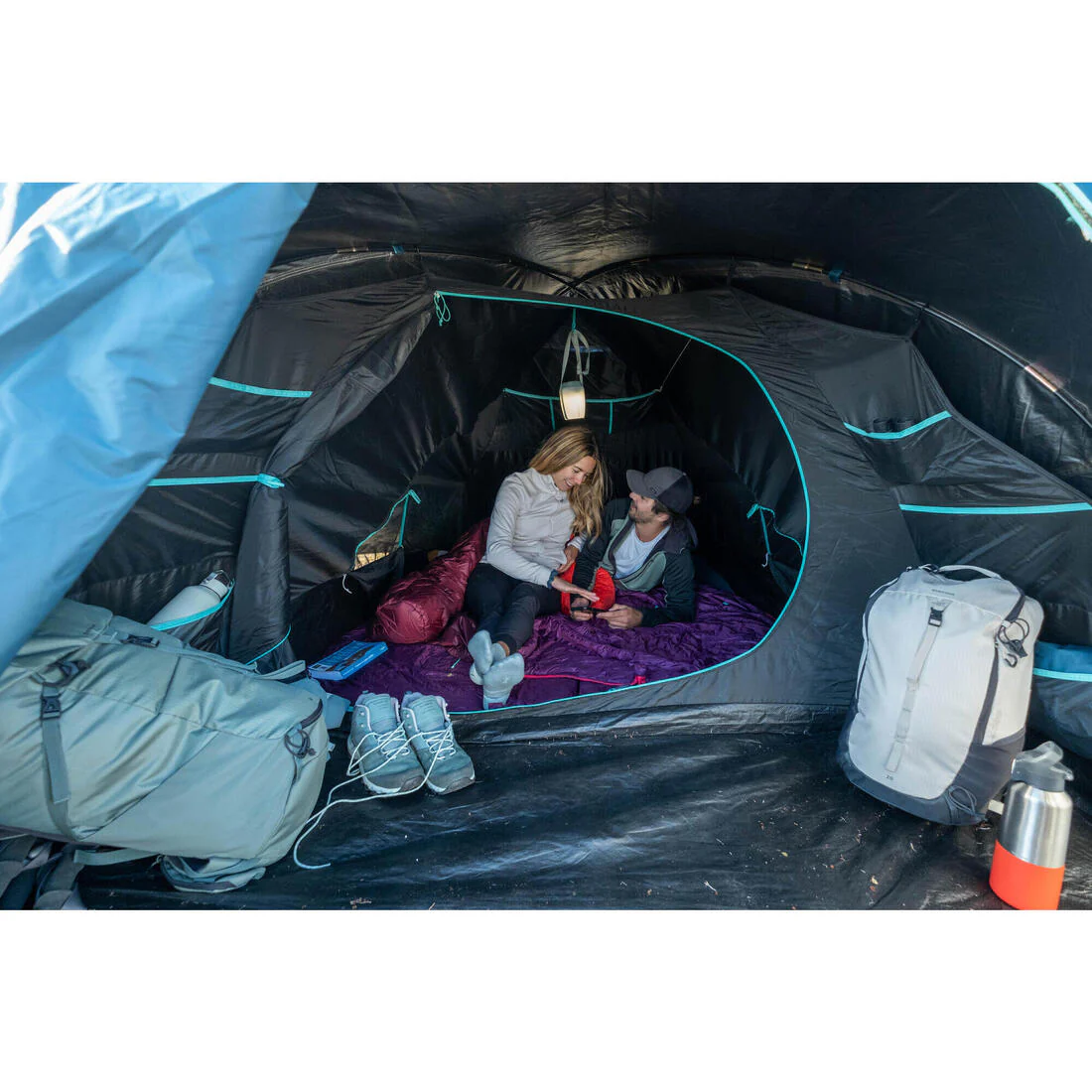 Camping tent - MH100 XL Fresh & Black - 3 person - Image 26