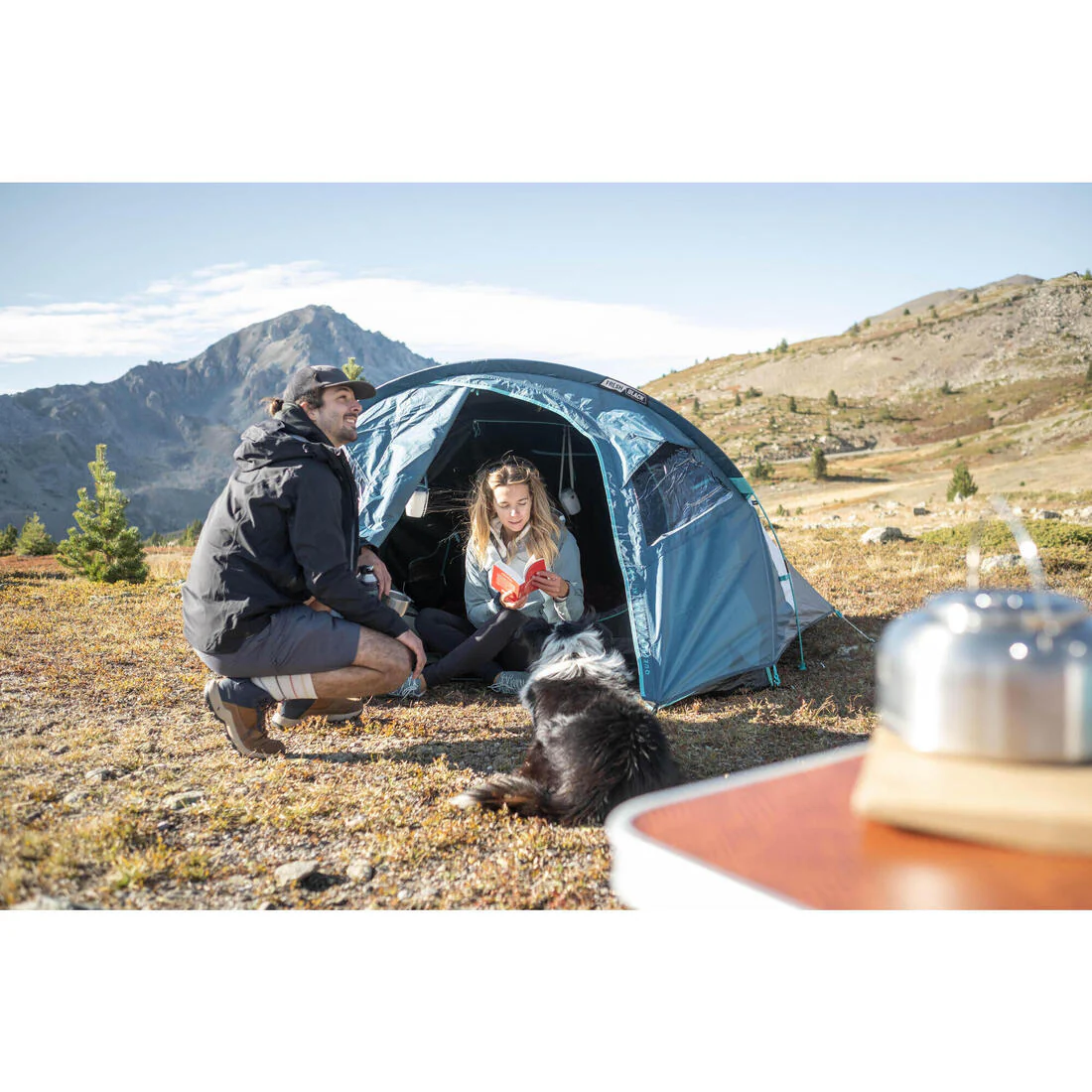 Camping tent - MH100 XL Fresh & Black - 3 person - Image 3