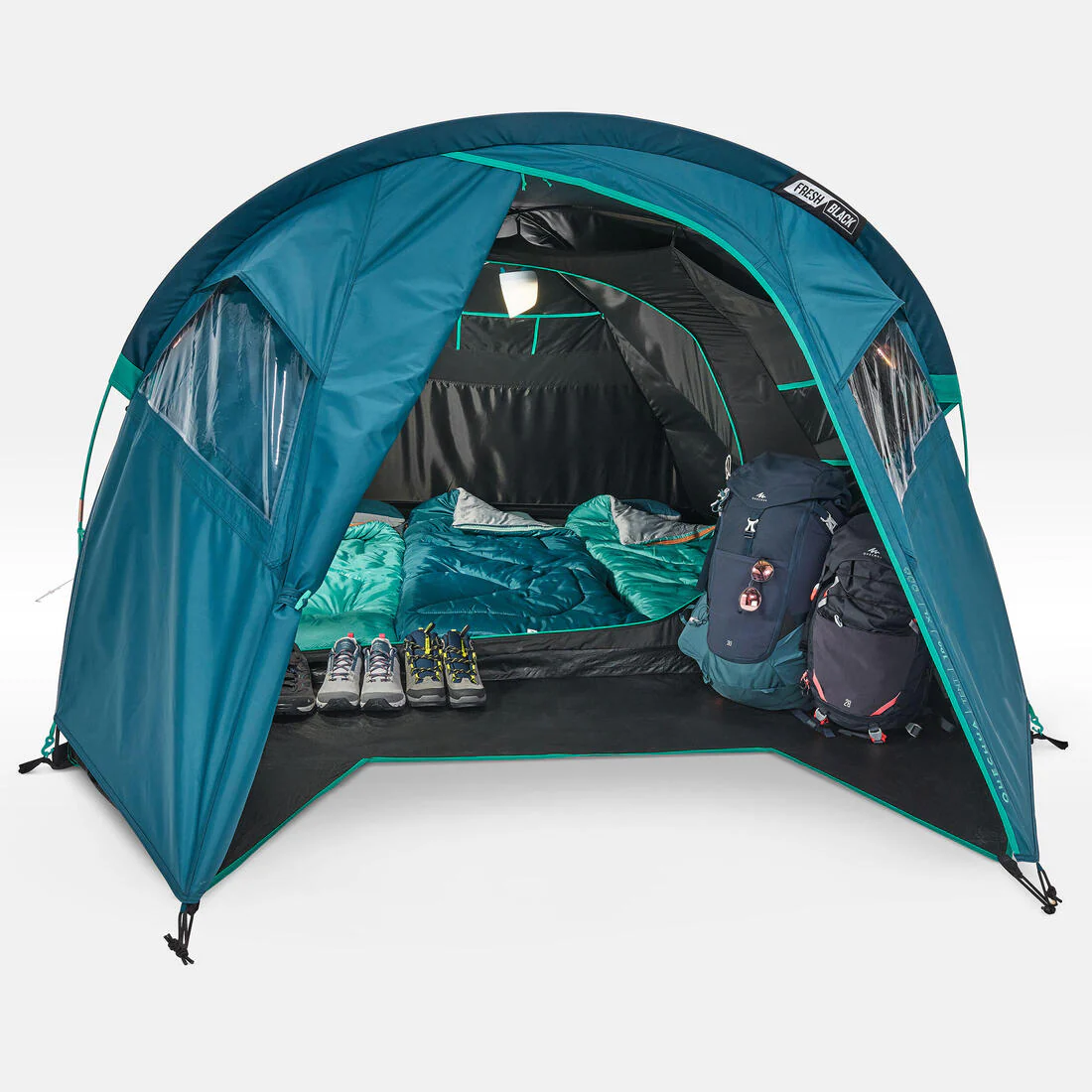Camping tent - MH100 XL Fresh & Black - 3 person - Image 6